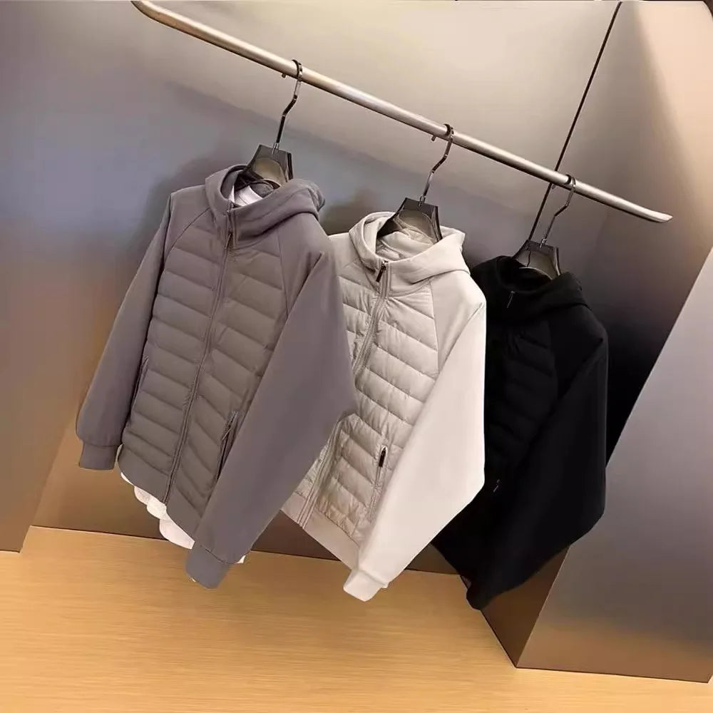 men´s knitted cardigan w/Hood