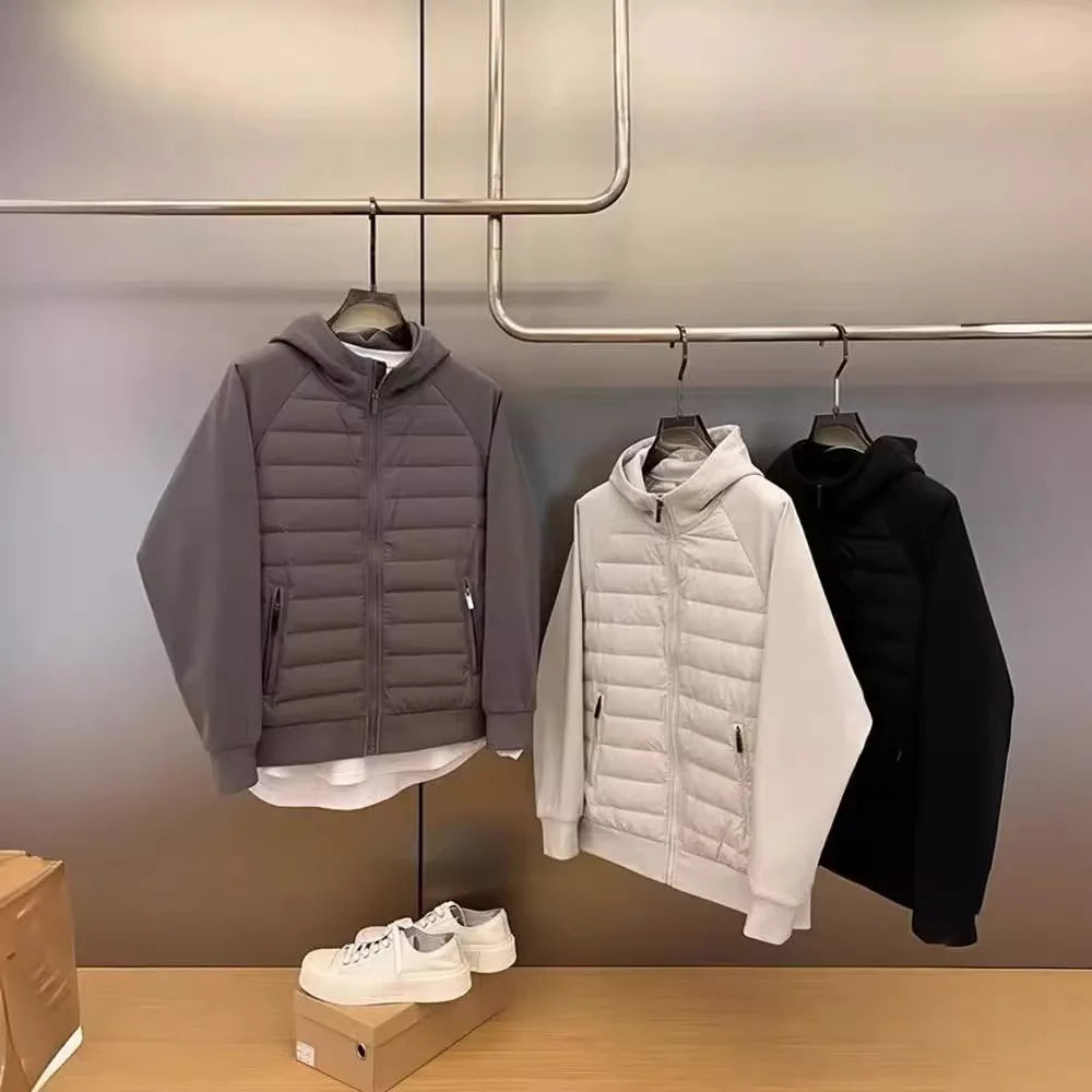 men´s knitted cardigan w/Hood