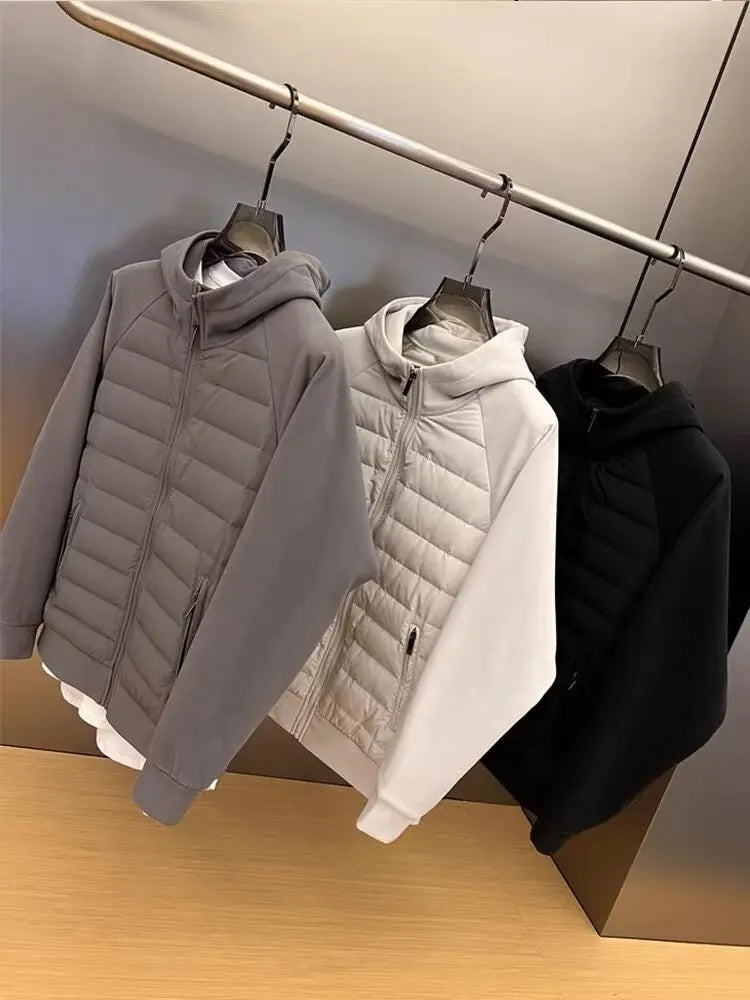 men´s knitted cardigan w/Hood